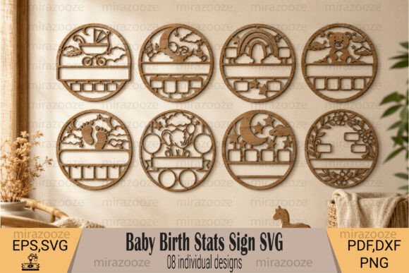 Baby Birth Stats Sign SVG Bundle: Laser Cutting Signs Review