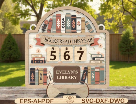Books Read Tracker Laser Cut File Review