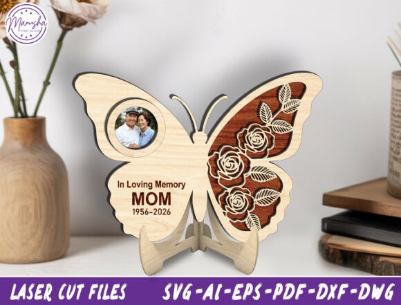 Butterfly Memorial Mom Laser Cut SVG for Mother S Day