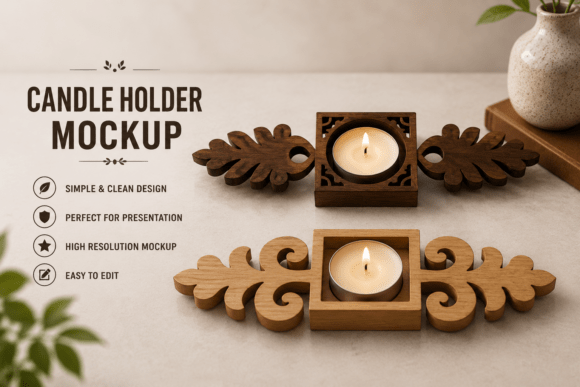 Candle Holder SVG: Laser Cutting for Other Home Decor
