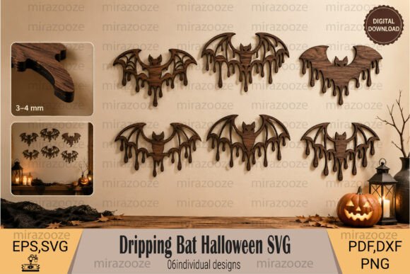 Dripping Bat Halloween SVG Review for Embroidery