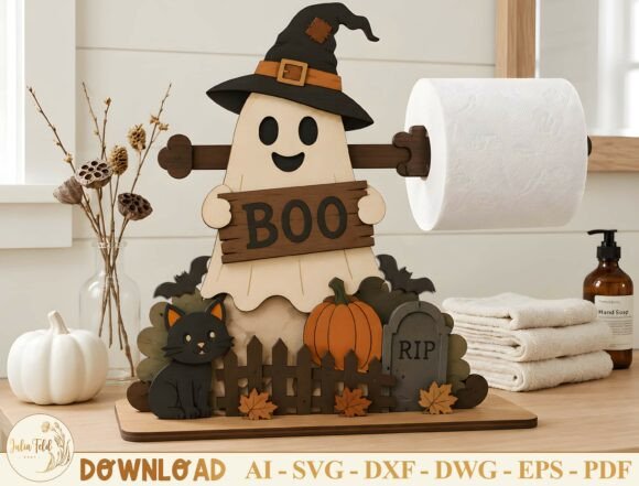 Halloween Toilet Paper Holder SVG