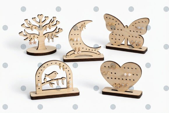 Jewelry Holder Designs for Laser Cutting and Other Jewelry