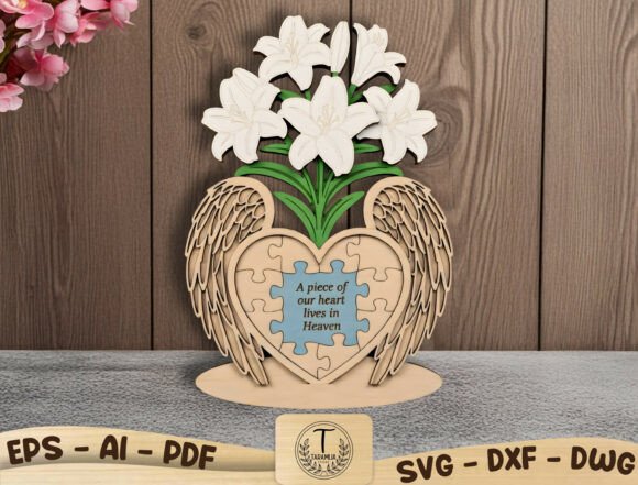 Memorial Jigsaw Puzzle Laser Cut SVG for Home Decor