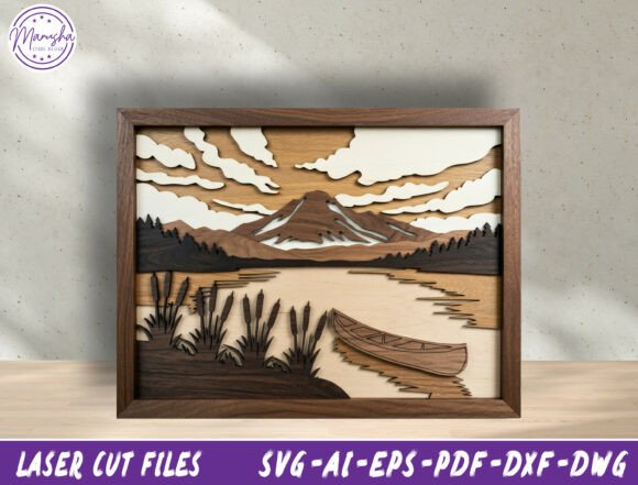 Nature Landscape Laser Cut File Svg
