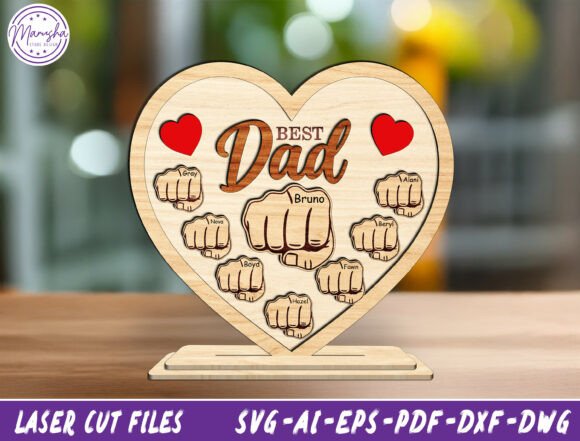 Personalized Dad Gift Laser Cut File for Father S Day