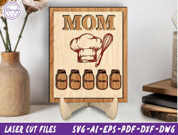 Personalized Kitchen Sign Laser Cut SVG for Mother S Day