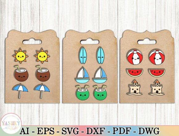 Summer Stud Earrings SVG Bundle Review
