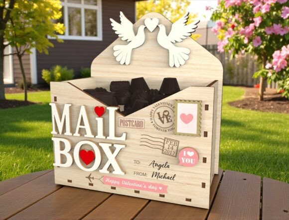 Valentine Mailbox Gift Box Laser Cut Review