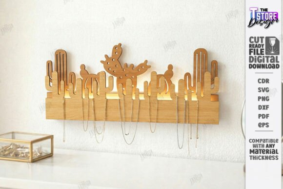 Wall Jewelry Organizer Laser Cut CNC